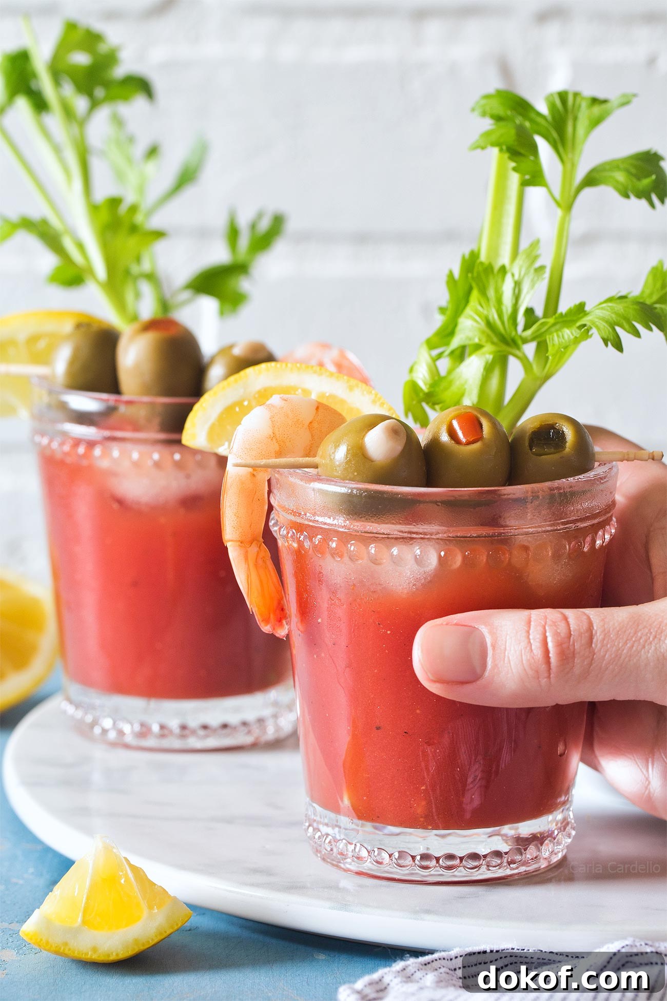 Small Batch Bloody Mary Recipe made from scratch with tomato juice