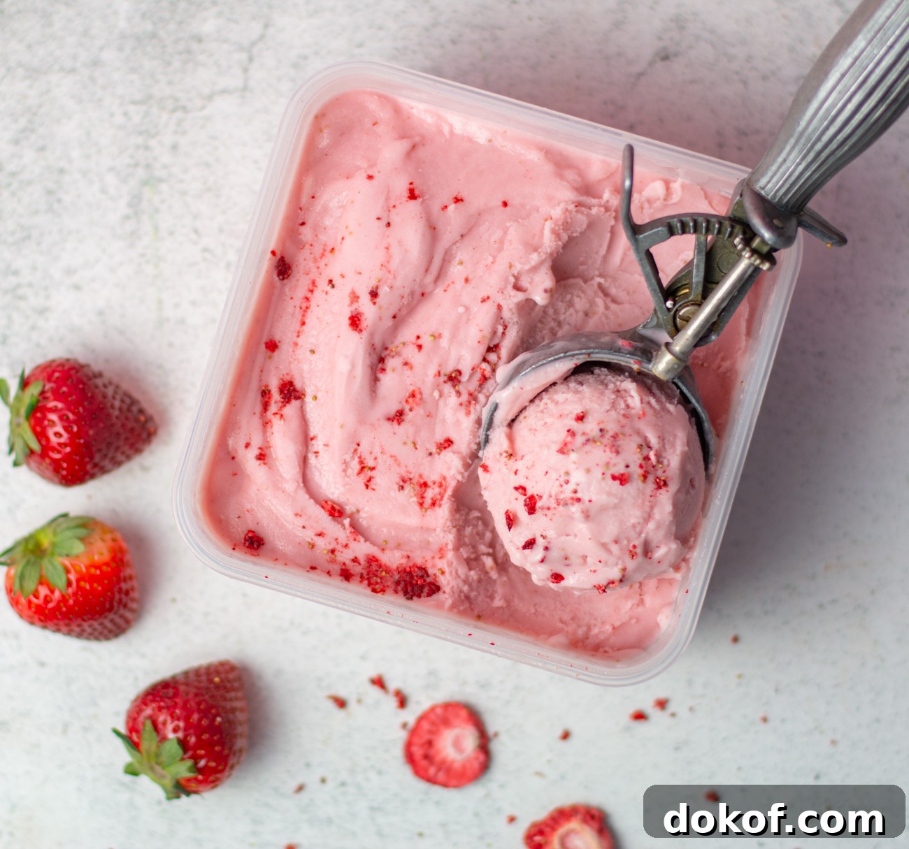 Karen's Strawberry Frozen Yogurt