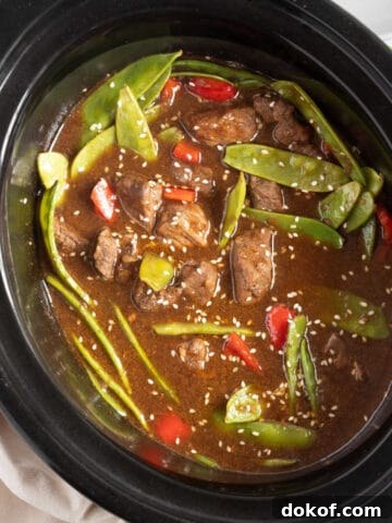 Slow cooker chinese beef