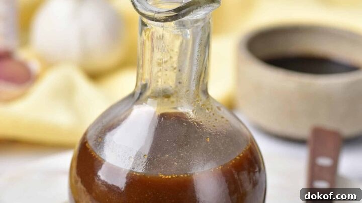 gluten-free Worcestershire Sauce in a glass jar.