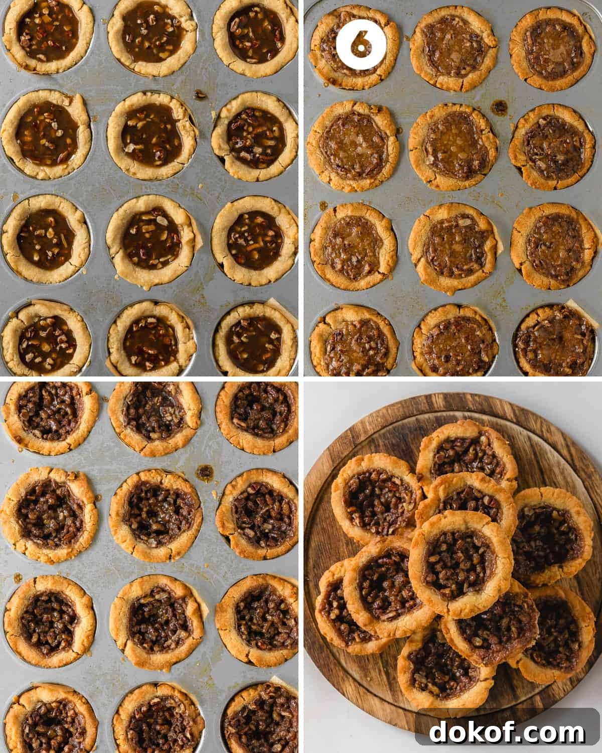 Cool the pecan pie cookies in the pan, lift using parchment slings, then cool further before serving.