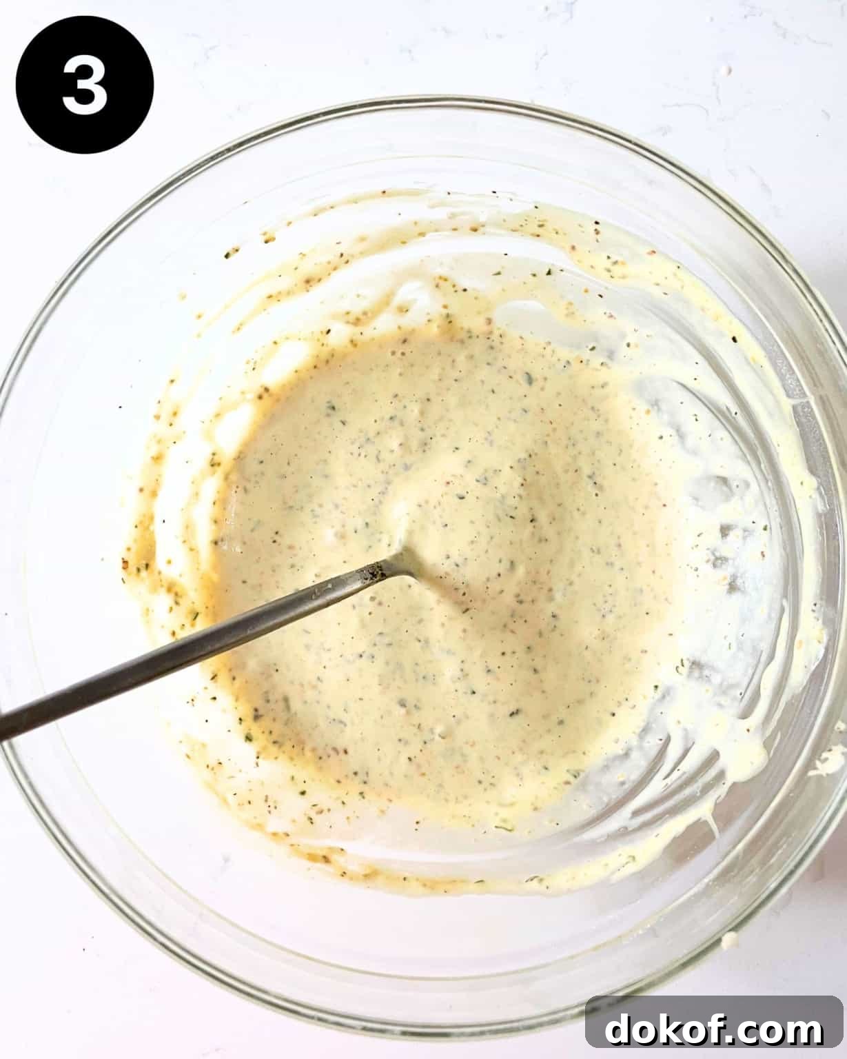 garlic mayo in a bowl.