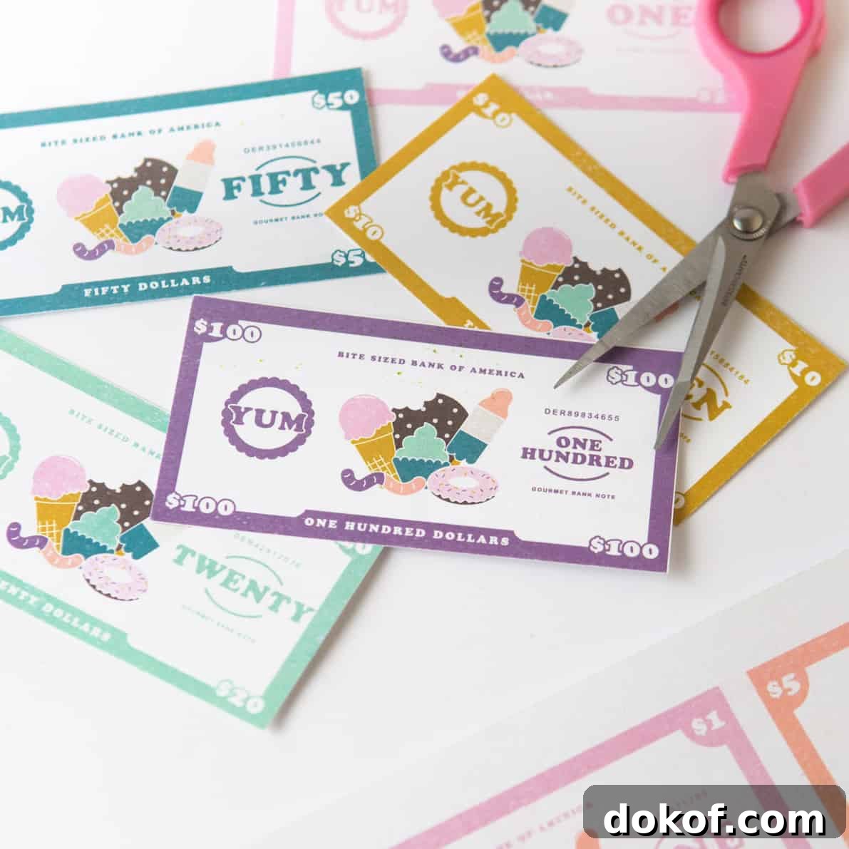 Free Printable Play Money for Kids