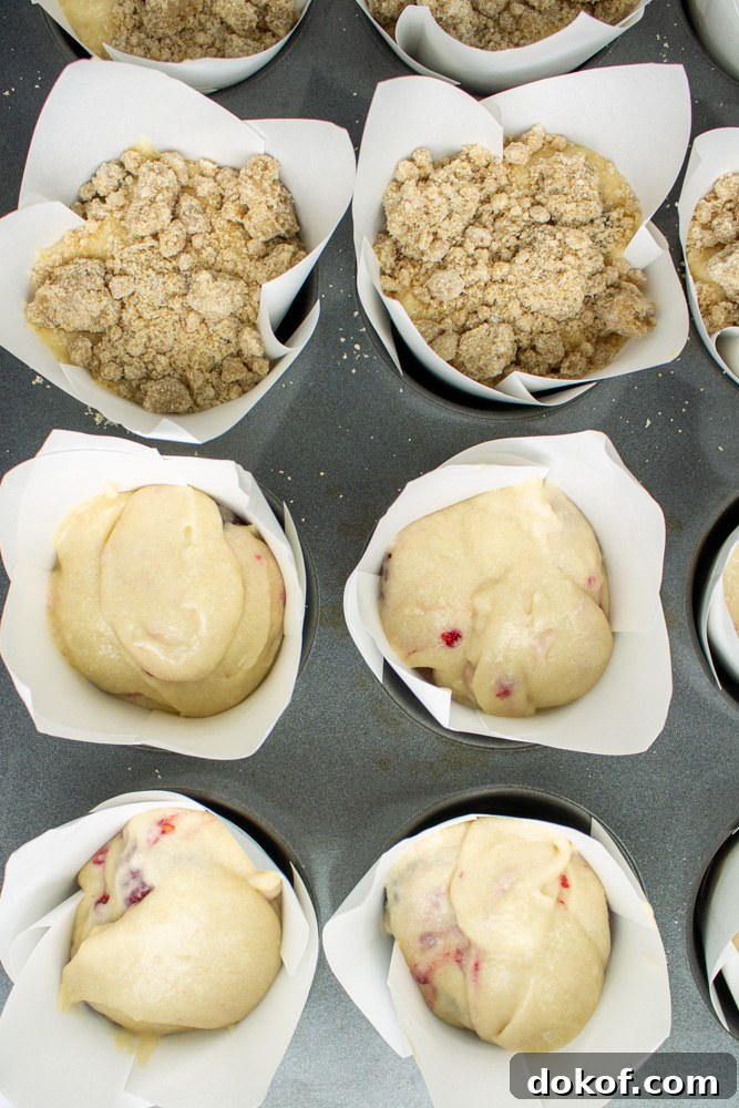 raspberry crumb muffins