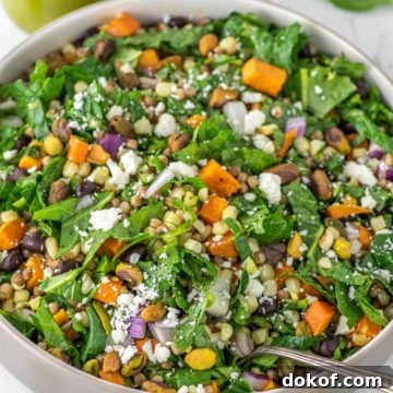 basil lime couscous salad in bowl