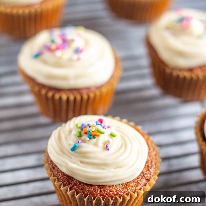 Reduced Fat Carrot Cake Cupcakes