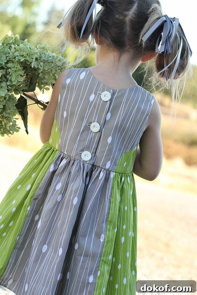 Color Block Dress with Modern Yardage Fabric