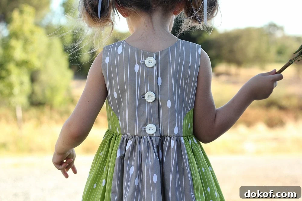 Color Block Dress with Modern Yardage Fabric