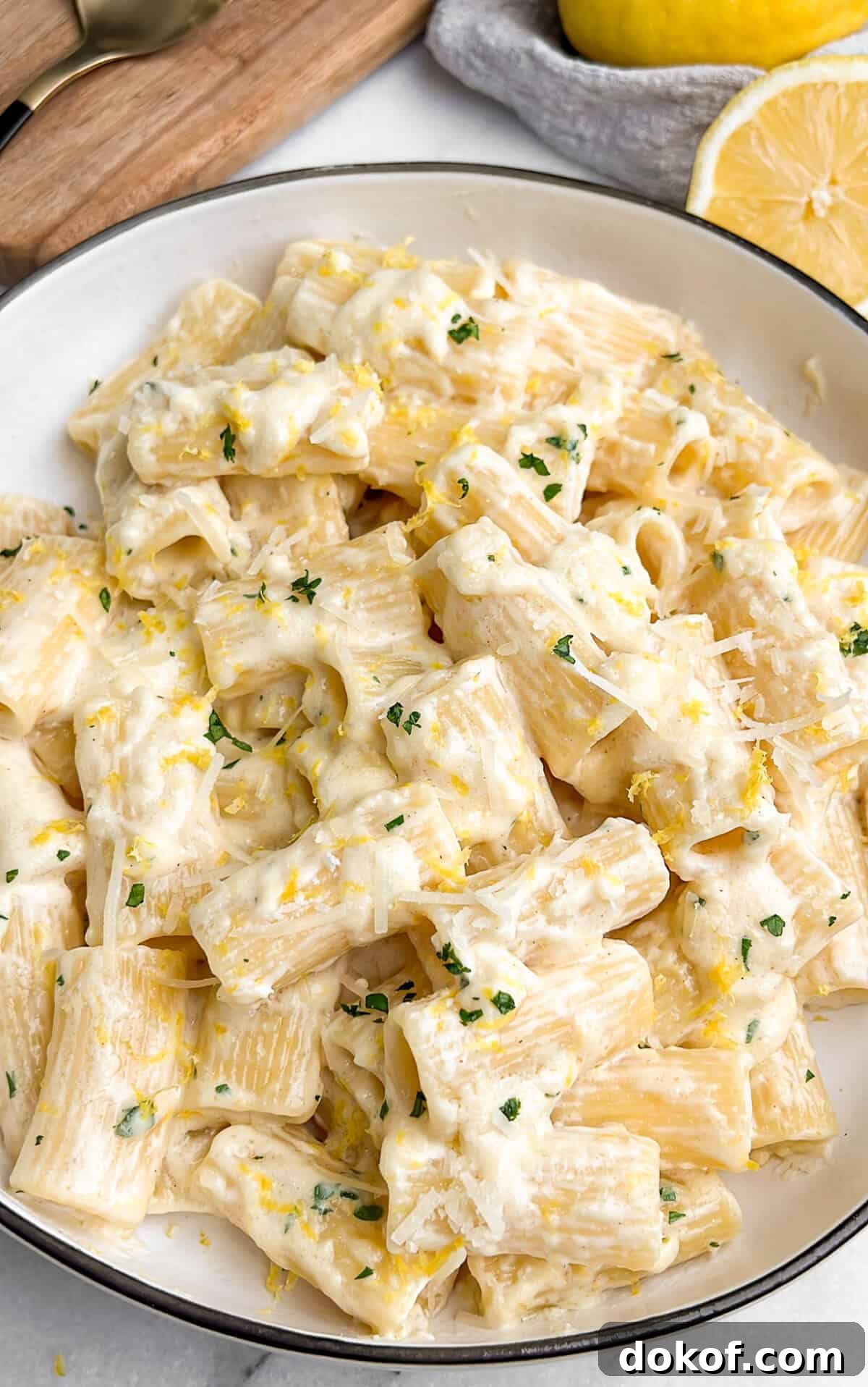 creamy lemon pasta