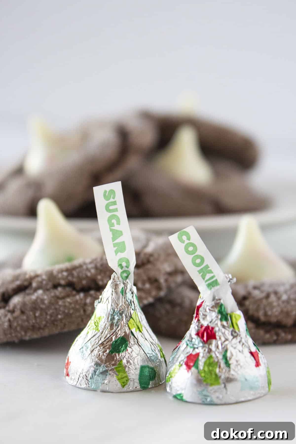 Chocolate Cake Mix Cookies: 12 Irresistible Recipes You’ll Love 28 Chocolate cake mix cookies with a sugar cookie Hershey's Kiss.