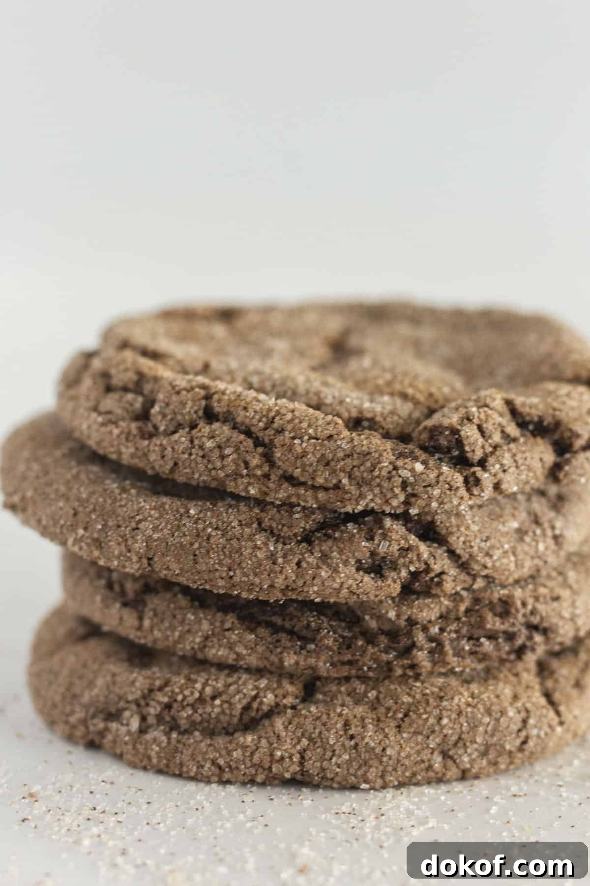Chocolate Cake Mix Cookies: 12 Irresistible Recipes You’ll Love 4 A stack of four Mexican Hot Chocolate Cookies with cinnamon sugar around them.