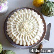 Artichoke Olive Oil Cake with Lemon Cream Cheese Frosting