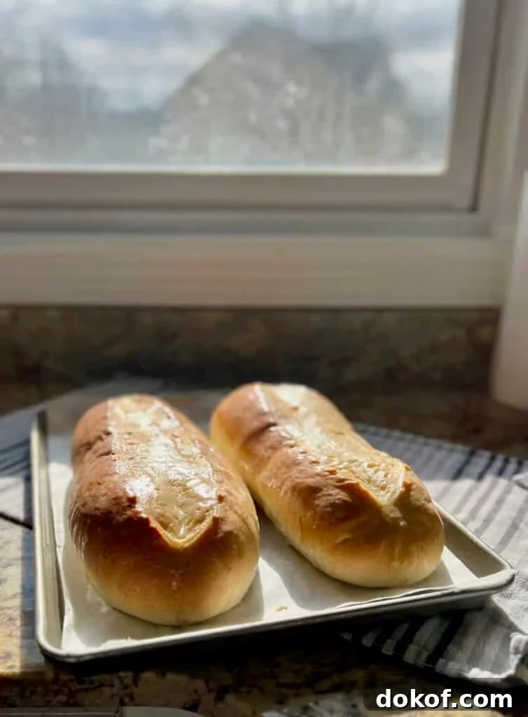 Freshly baked loaves