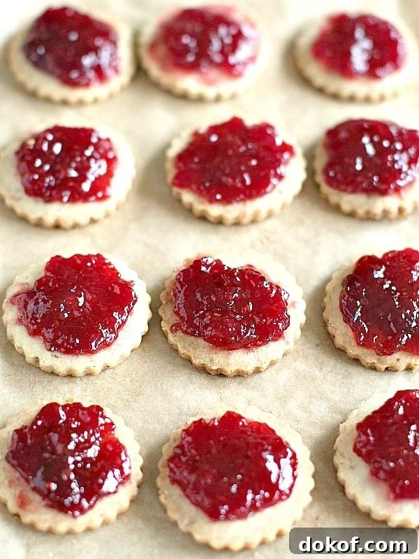 Walnut Raspberry Linzer Cookies