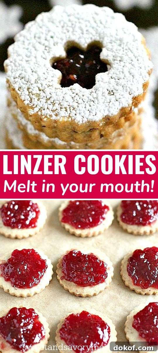 Raspberry Linzer Cookies