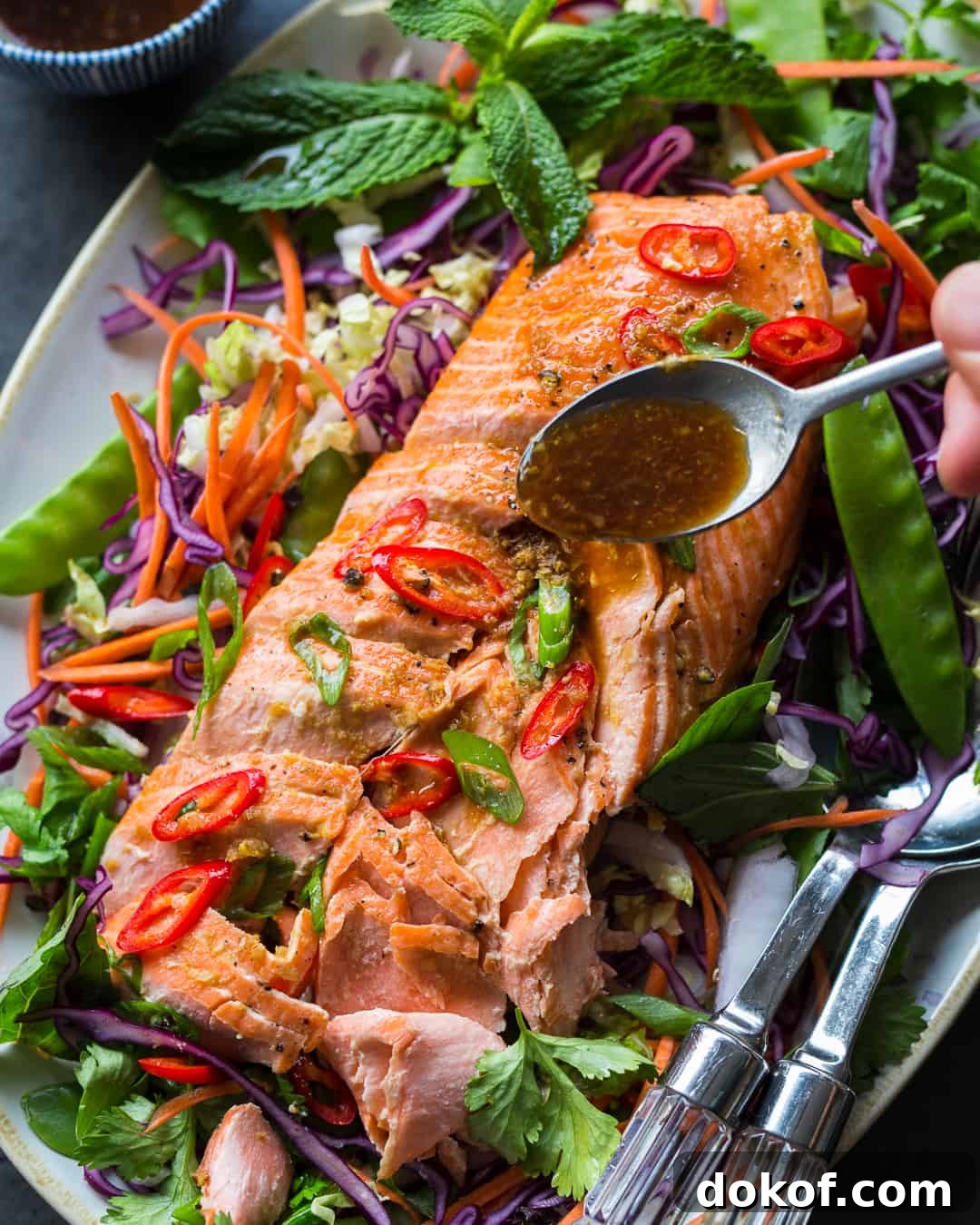 Asian Rainbow Trout Slaw
