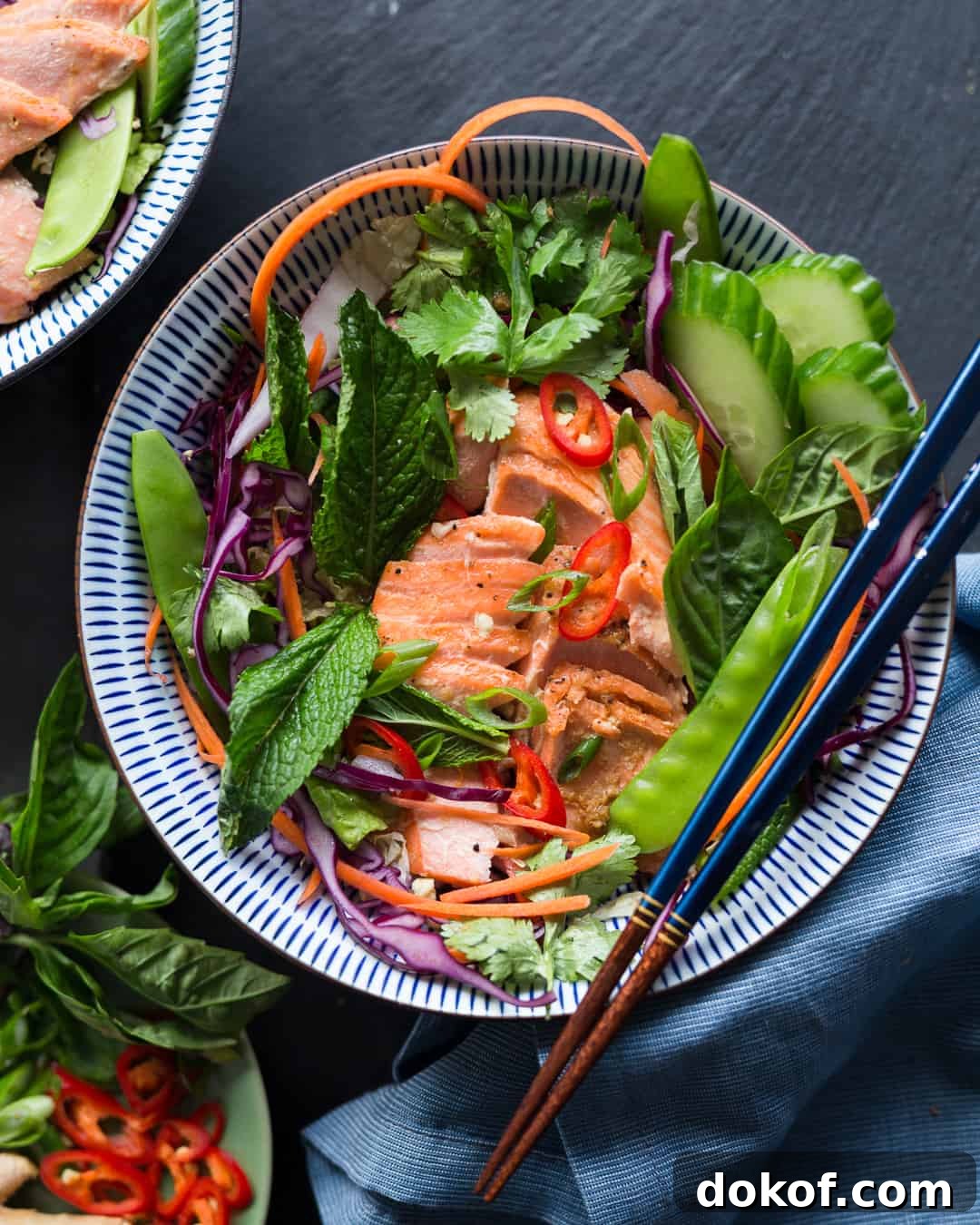 Asian Rainbow Trout Slaw