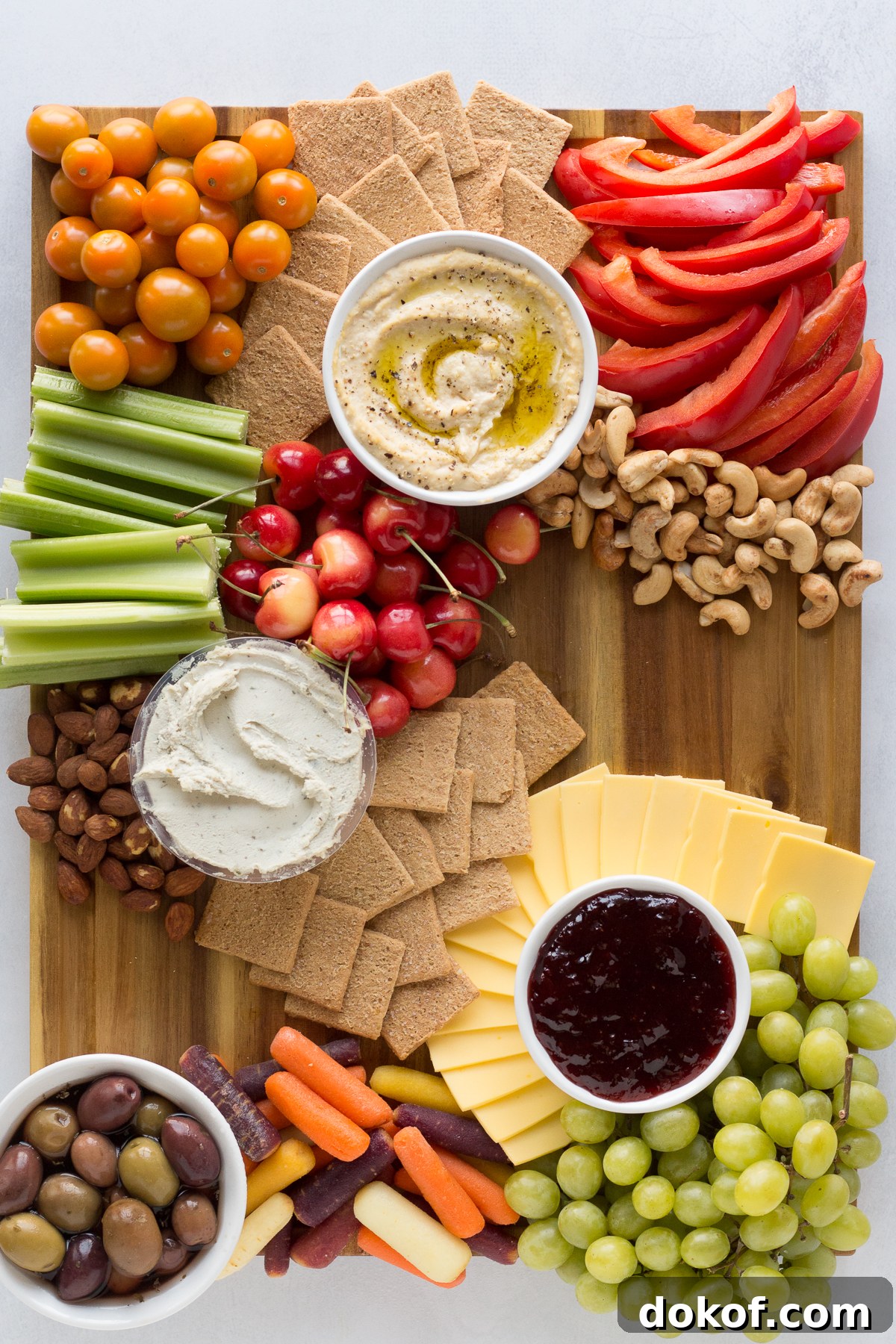Vegan Cheese Board prep photo by Flora & Vino