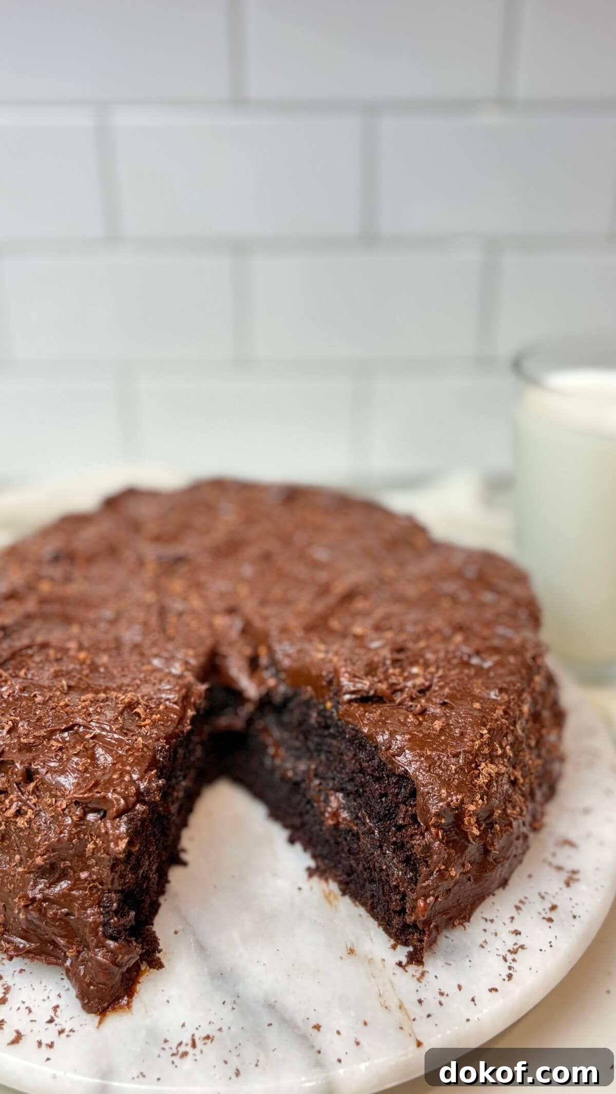 Finished cake, ready to eat.