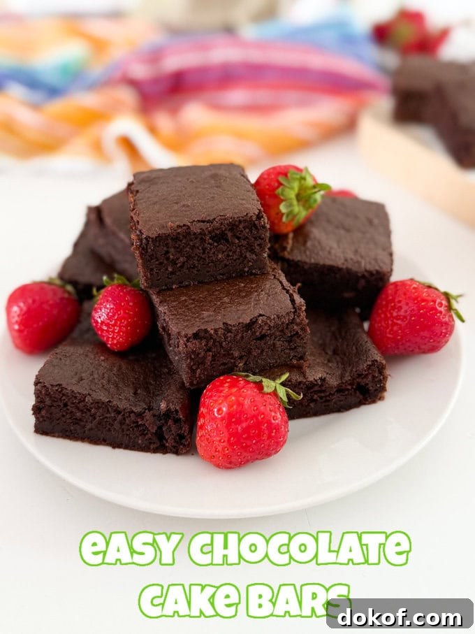Chocolate cake bars
