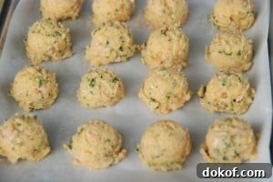 scoops of Polenta Truffles.