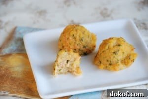 polenta truffle on plate.
