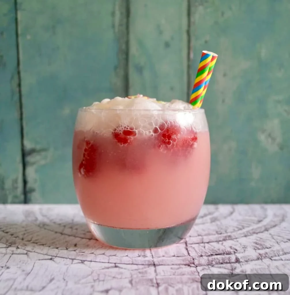 raspberry float