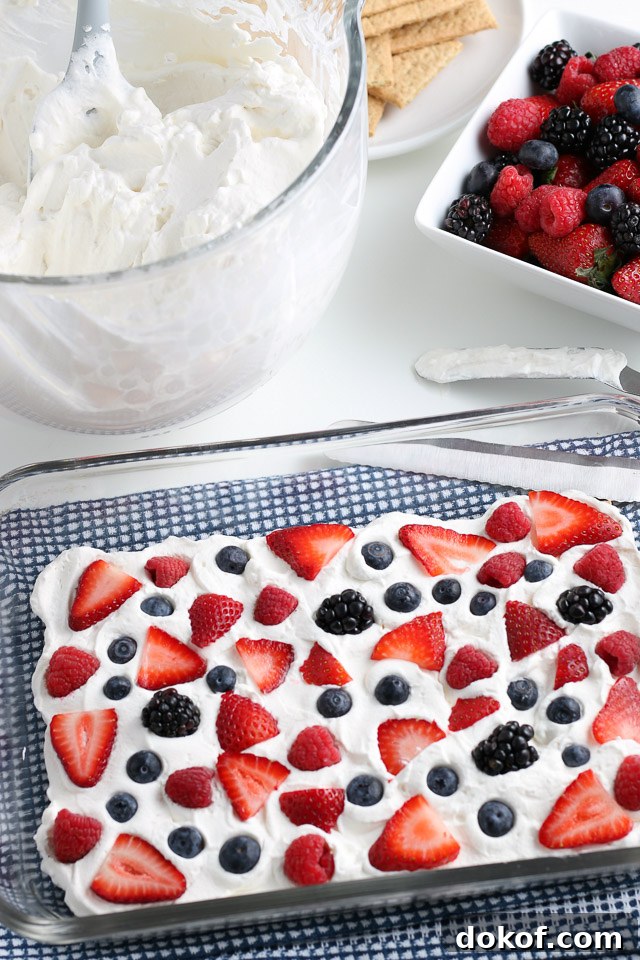 No-Bake Mixed Berry Graham Cracker Icebox Cake 6 whole mixed berry graham cracker icebox cake