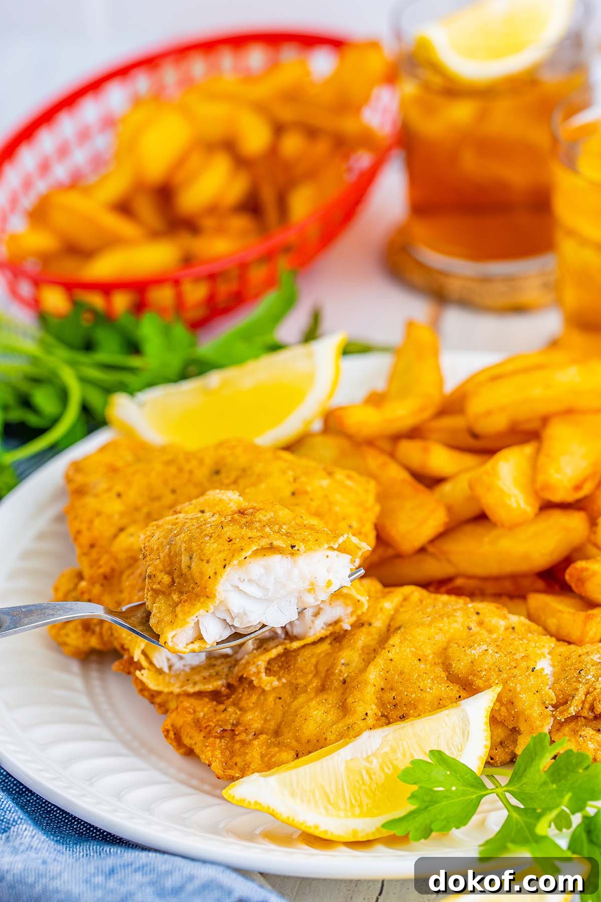 Crispy Southern Fried Catfish Recipe with Tangy Remoulade 5 fried catfish sliced in half.