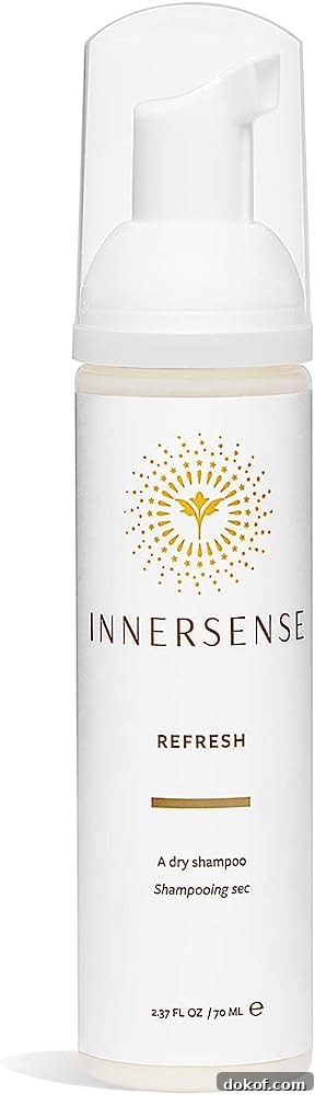 A bottle of Innersense dry shampoo.