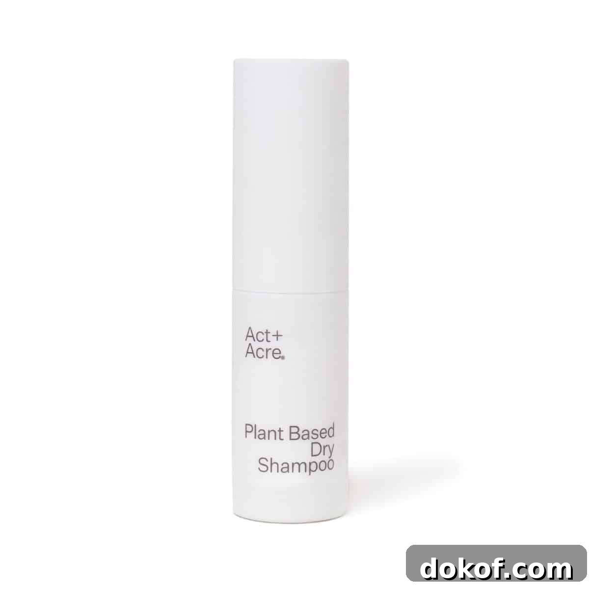 A bottle of Act + Acre dry shampoo.