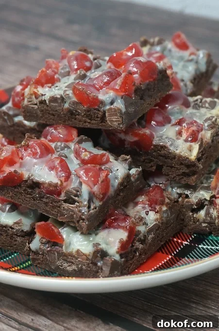 Chocolate Covered Cherry Brownies