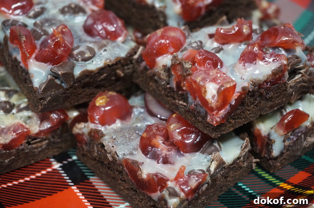 Chocolate Covered Cherry Brownies