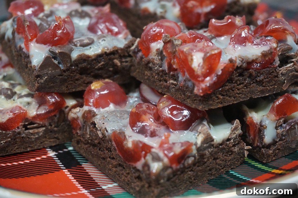 Triple Chocolate Cherry Brownies