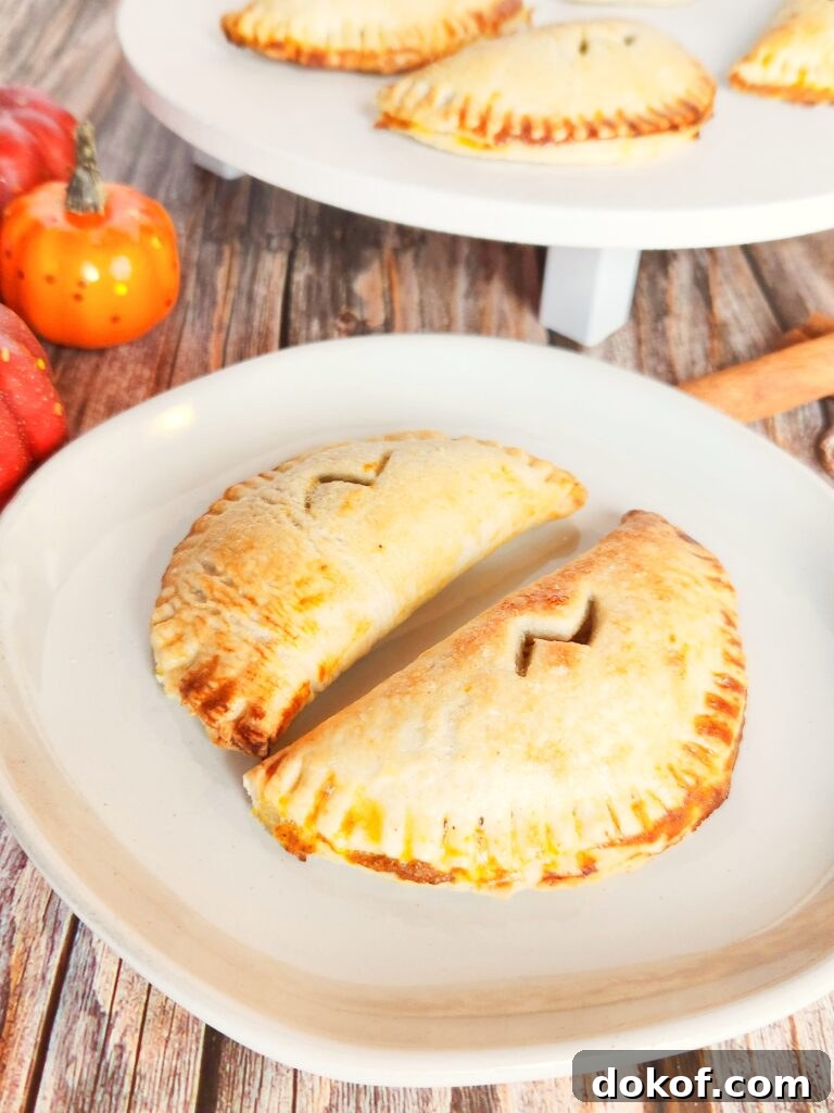 Pumpkin pasties on a plate