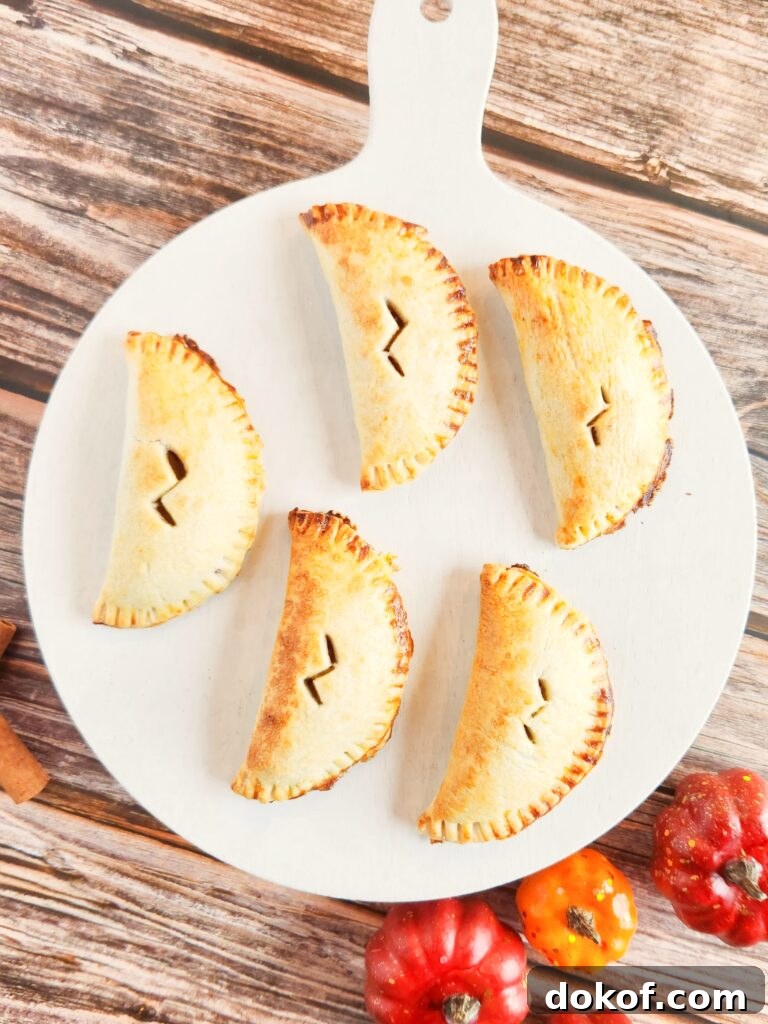 Frozen pumpkin pasties wrapped