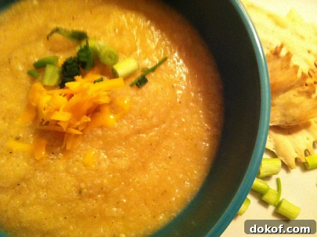 Skinny Baked Potato Soup - bowl of yummy