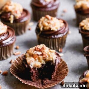 German Chocolate Cupcakes