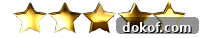 5 golden stars for rating recipes