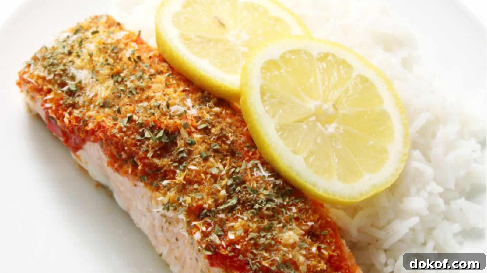 21 Quick Seafood Dinners for Busy Weeknights 16 Harissa Salmon with Shredded Coconut