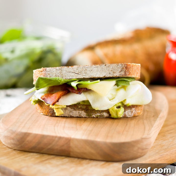 Egg White Bacon Breakfast Sandwich