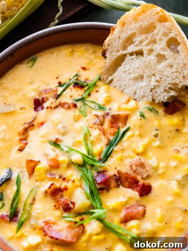 cover photo corn chowder.
