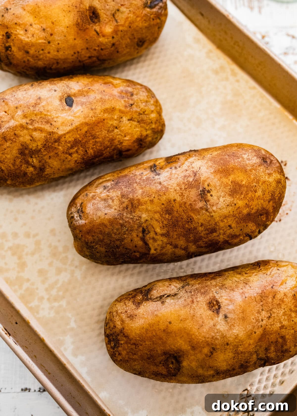 how to make potato corn chowder recipe step-by-step: potatoes after baking.