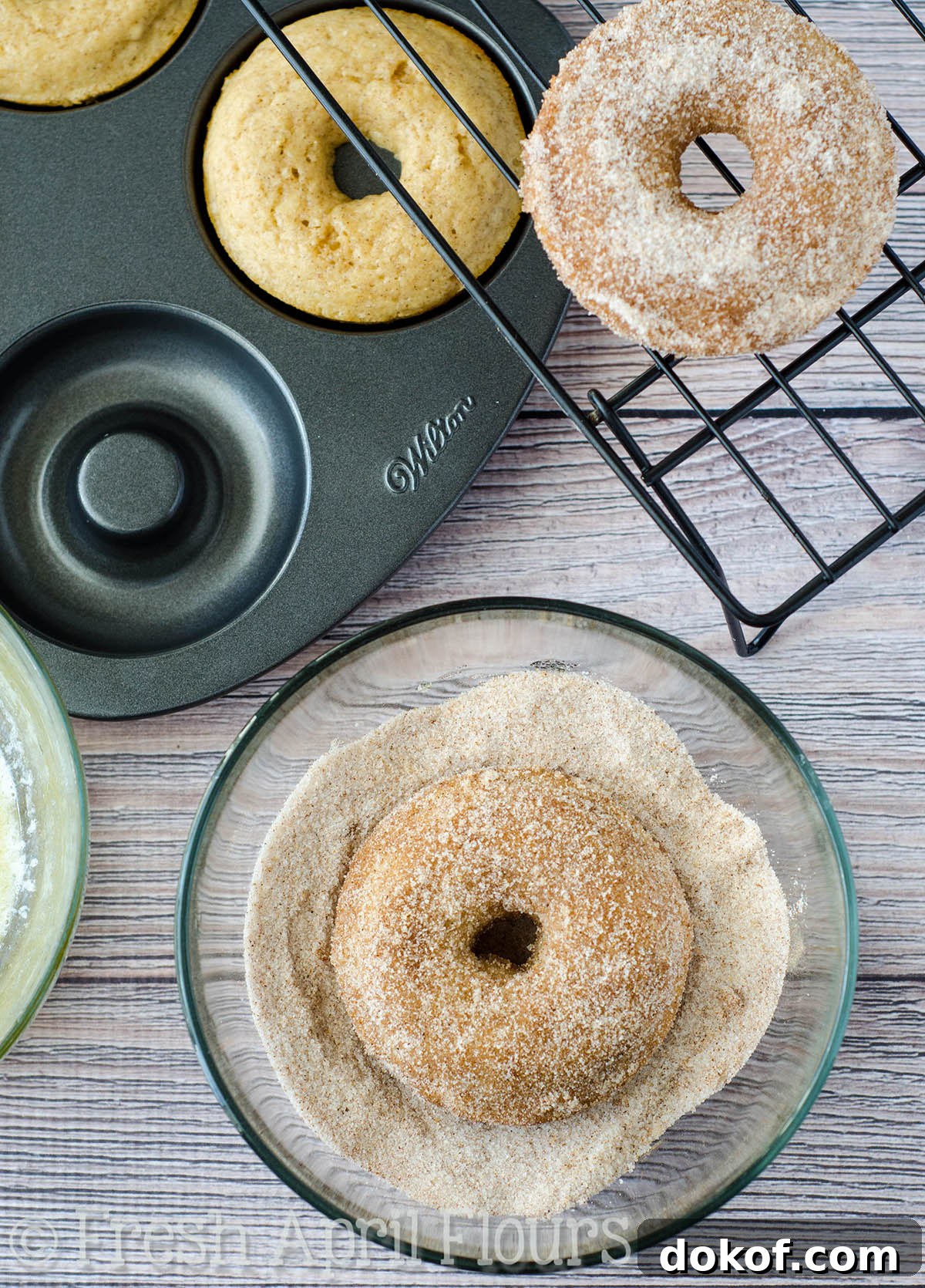 Baked Chai Donuts: Easy spiced donuts get a generous dunk in a spiced sugar coating for some extra pep in each bite.