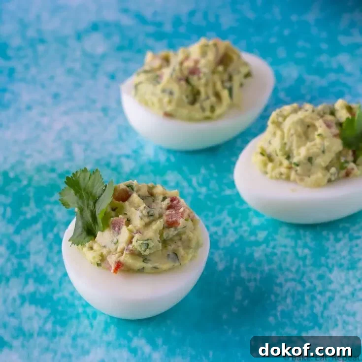 guacamole deviled eggs