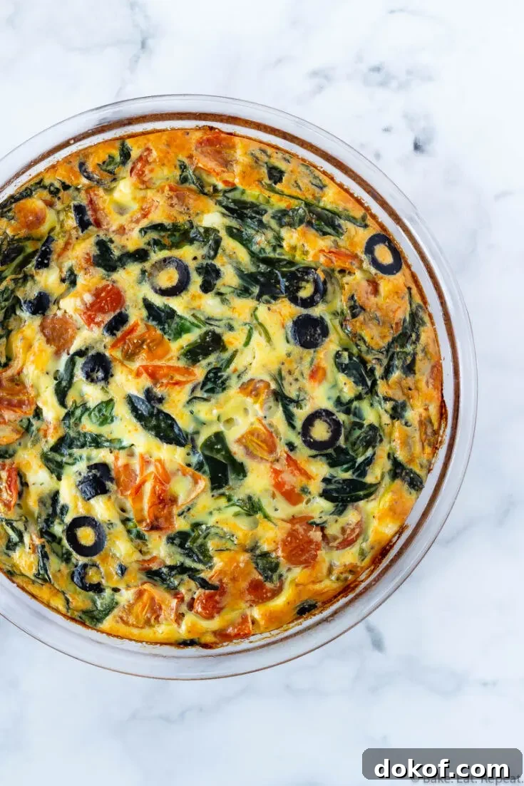 tomato spinach frittata