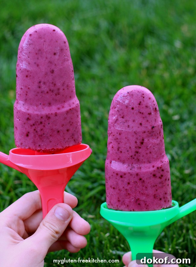 Triple Berry Smoothie Pops - a fun summer treat!