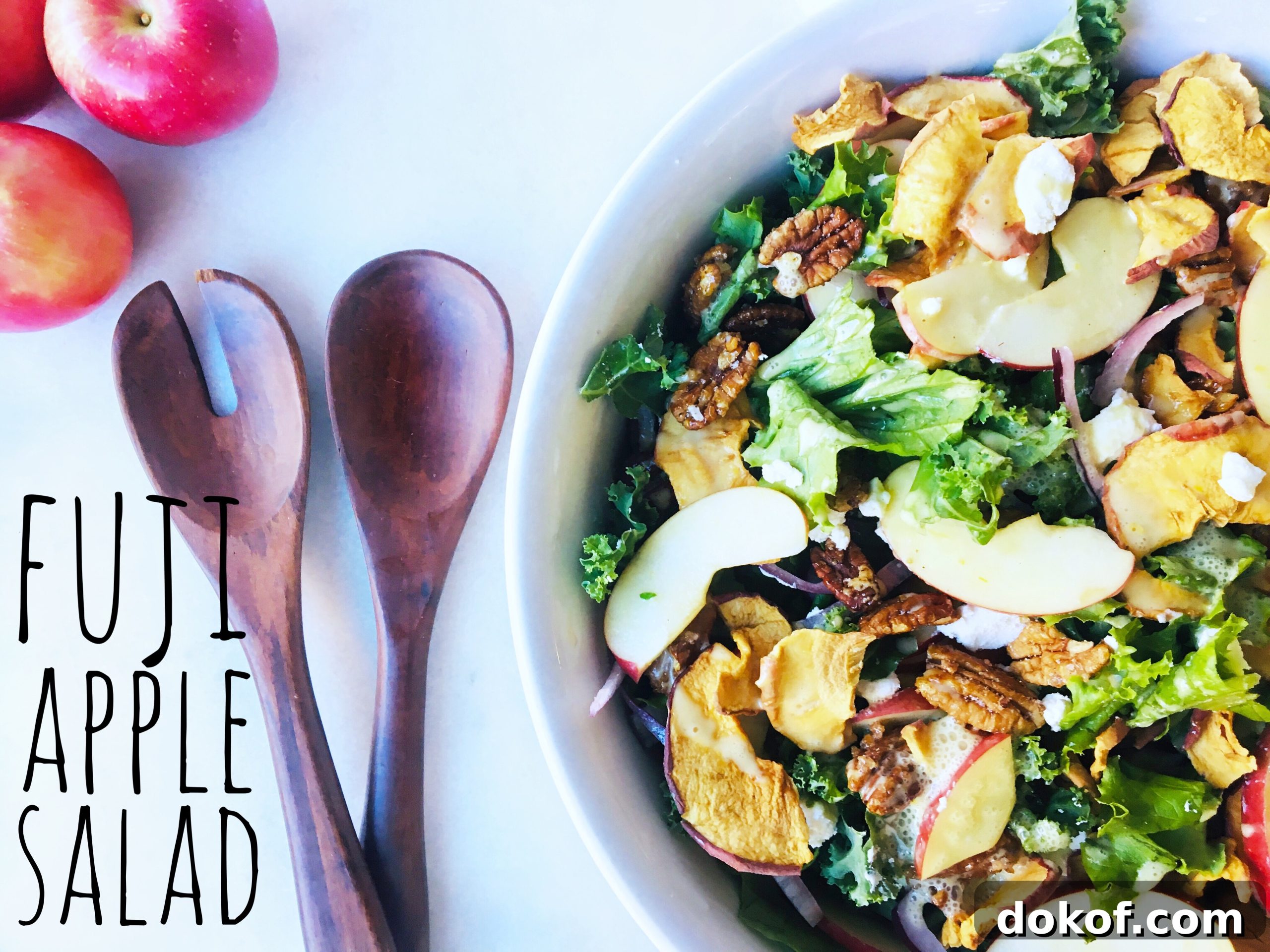 Cherry Vinaigrette Recipe: Tangy Salad Dressing with Fresh Cherries 8 try our green salad tossed with fresh fuji apples, apple chips, toasted pecans, feta cheese and a Fuji Apple dressing