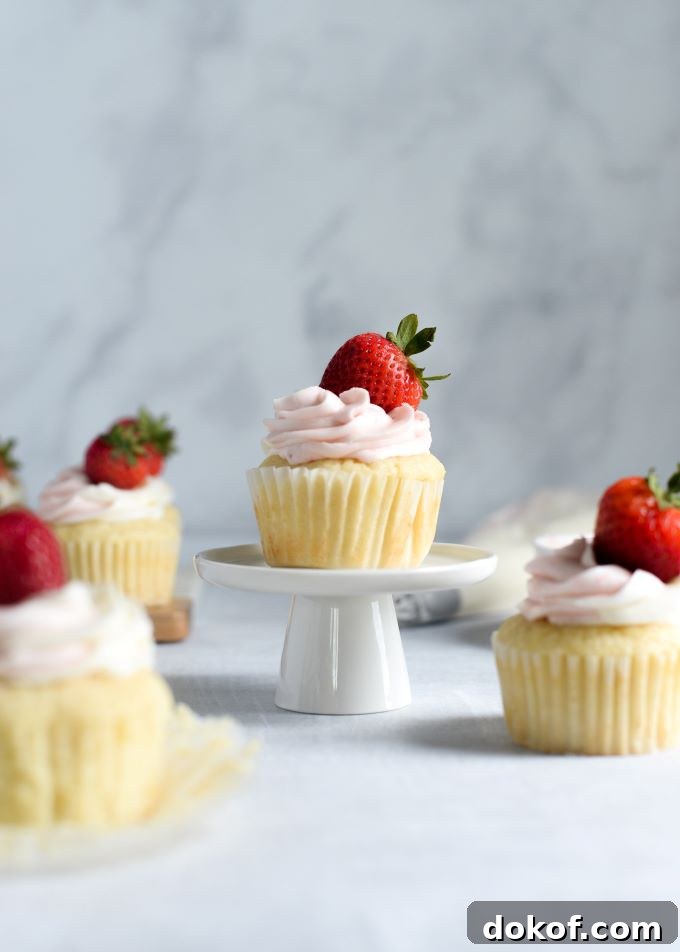 Lemon Strawberry Cupcakes Recipe with Fresh Citrus Frosting 7 img 547 6