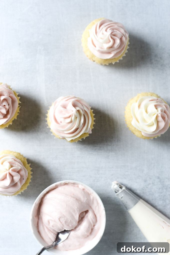 Lemon Strawberry Cupcakes Recipe with Fresh Citrus Frosting 8 img 547 7